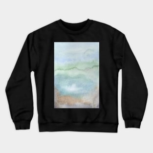 Dreamy Watercolor texture with Earth Colors Crewneck Sweatshirt